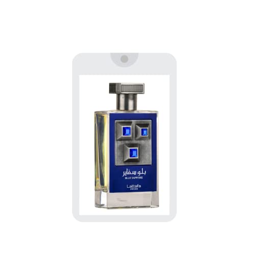 Royal Sapphire & Blue Sapphire Testers Unisex EDP - 20ml | Mandarin, Lemon, Saffron Jasmine, Rose Musk, Vanilla, Ambergris | Apple, Mint, Lemon Geranium, Clarysage, Marine Patchouli, Cedarwood | by Lattafa Perfumes