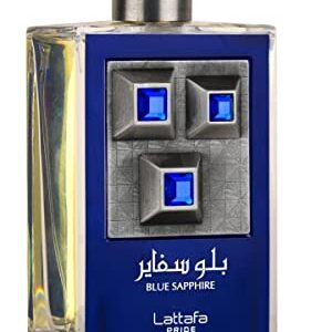 Lattafa Blue Sapphire Eau De Parfum Spray for Unisex, 3.4 Ounce