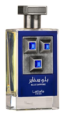 Lattafa Blue Sapphire Eau De Parfum Spray for Unisex, 3.4 Ounce