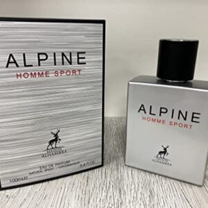 ALHAMBRA ALPINE HOMME SPORT EAU DE PARFUM 100ml | LUXURY LONG LASTING FRAGRANCE | PREMIUM IMPORTED FRAGRANCE SCENT FOR MEN AND WOMEN | PERFUME GIFT SET | ALL OCCASION (Pack of 1)