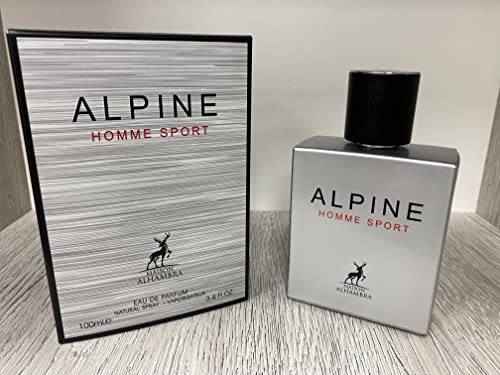 ALHAMBRA ALPINE HOMME SPORT EAU DE PARFUM 100ml | LUXURY LONG LASTING FRAGRANCE | PREMIUM IMPORTED FRAGRANCE SCENT FOR MEN AND WOMEN | PERFUME GIFT SET | ALL OCCASION (Pack of 1)