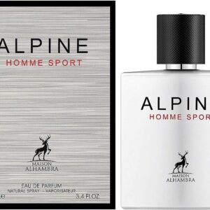 ALHAMBRA ALPINE HOMME SPORT EAU DE PARFUM 100ml | LUXURY LONG LASTING FRAGRANCE | PREMIUM IMPORTED FRAGRANCE SCENT FOR MEN AND WOMEN | PERFUME GIFT SET | ALL OCCASION (Pack of 1)