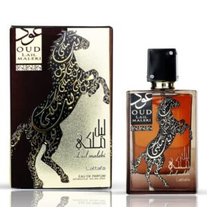 lail maleki edp (eau de parfum) i warm, fruity notes, spices and citrus with flowers and wood i irresistible oriental perfume i very suitable for the evening or festive occasions i wonderfully sensual perfume i by lattafa perfumes (oud lail maleki – 100 m