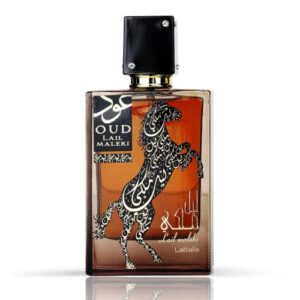 Lail Maleki EDP (Eau de Parfum) I Warm, fruity notes, spices and citrus with Flowers and Wood I Irresistible oriental perfume I Very Suitable for the evening or festive occasions I Wonderfully sensual perfume I by Lattafa Perfumes (Oud Lail Maleki - 100 M