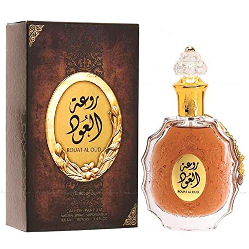 Lattafa Rouat Al Oud for Unisex Eau de Parfum Spray, 3.4 Ounce