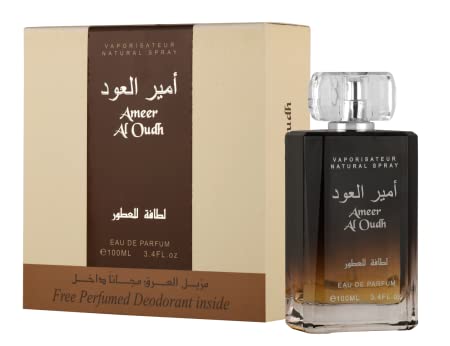 Lattafa Perfumes Collection |Ameer Al Oud Intense Oud & Ameer Al Oudh |EDP-100ML-3.4Oz| Woody, Sweet Oud, Bukhoor |Oriental Perfum. (ameer al oudh)