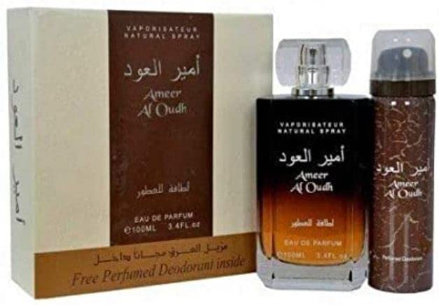 Lattafa Perfumes Collection |Ameer Al Oud Intense Oud & Ameer Al Oudh |EDP-100ML-3.4Oz| Woody, Sweet Oud, Bukhoor |Oriental Perfum. (ameer al oudh)