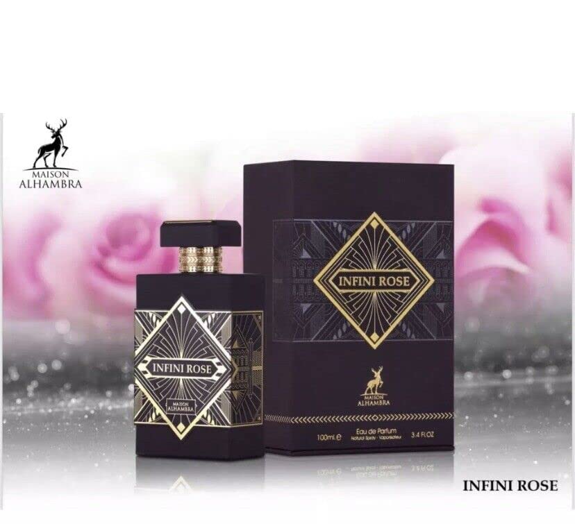 Lattafa Infini Rose EDP Perfume By Maison Alhambra 100 ML, 3.4 Fl Oz, 1
