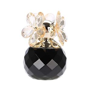 rosvola perfume for women ladies perfume, 60ml long lasting perfume flower perfumes pocketperfume, eau de parfum spray (black)