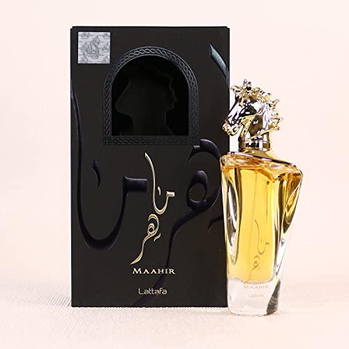 Maahir by Lattafa Perfumes EDP 100ML (3.4 oz) I Bold & Rich Oud Fragrance I sandalwood, musk and vanilla Notes I Signature Arabian Perfumery I By Lattafa Perfumes