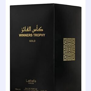 Lattafa Perfumes Al Khas Winners Trophy Gold Edp - Eau De Parfum 100ml(3.4 Oz) Unisex | Pink Pepper, Plum, Jasmine, Rose, Patchouli, Vanilla, Musk