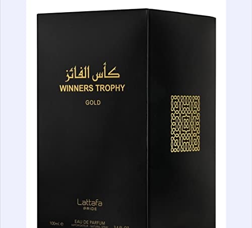 Lattafa Perfumes Al Khas Winners Trophy Gold Edp - Eau De Parfum 100ml(3.4 Oz) Unisex | Pink Pepper, Plum, Jasmine, Rose, Patchouli, Vanilla, Musk