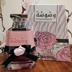 Washwashah for Women EDP with Deodorant - Eau De Parfum 100ML (3.4 oz) | Elegant Long-Lasting Spray I Raspberry, Bitter Orange and Pink Pepper Scents I by Lattafa