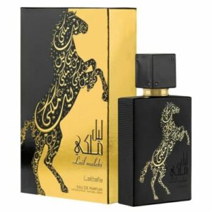 lail maleki edp (eau de parfum) i warm, fruity notes, spices and citrus with flowers and wood i irresistible oriental perfume i very suitable for the evening or festive occasions i wonderfully sensual perfume i by lattafa perfumes (lail maleki – 30 ml)