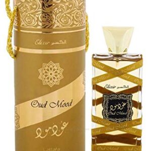 Lattafa Oud Mood Elixir Eau De Parfum Spray (Unisex) 3.4 oz