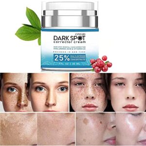 CITYGOO Dark Spot Remover for Face and Body, Dark Spot Corrector Cream, Natural Ingredient,Enriching Skin Care For All Skin Tones - Sun Spot, Melasma, Freckle Remover & Blemish Reducer-1 FL OZ