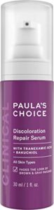 paula’s choice clinical discoloration repair serum with tranexemic acid for stubborn dark spots, post-acne marks & sun damage, paraben-free & fragrance-free, 1 fl oz