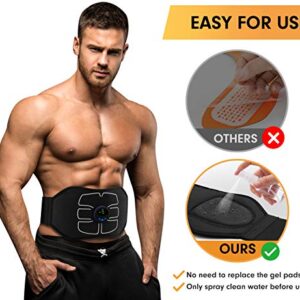 MarCoolTrip MZ ABS Stimulator,Ab Machine,Abdominal Toning Belt Workout Portable Ab Stimulator Home Office Fitness Workout Equipment for Abdomen