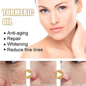 2022 New Turmeric Dark Spot Corrector Serum，Natural Turmeric Dark Spot Corrector Serum for Face， Skin Care Moisturizing Repair Serum(2PCS-60ml)