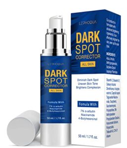 advanced dark spot remover for face & body, dark spot corrector cream for face, fade cream for dark spots & sun spot remover, blemish spot, melasma & hyperpigmentation treatment with nicotinamide & 4-butylresorcinol