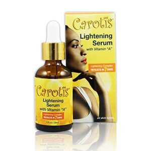 carotÏs, skin brightening serum | 1 fl oz / 30 ml | helps to remove dark circles, wrinkles & spots, with carrot oil and vitamin a