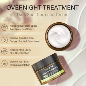 Dark Spot Remover for Face, AM/PM Dark Spot Corrector with Vitamin C Brightening Serum, Hyperpigmentation Treatment, Freckle, Sun Spots and Age Spots Removal for Face and Body