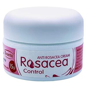 ovante rosacea control – skin care cream relief face itching, irritation, red acne bumps, reduce hydrate soothe and calm dry rosacea prone facial skin – 0.5 oz