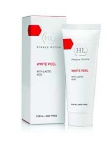 hl always active white peel with lactic acid. lactolan gentle peeling removes dead skin cells for fresh, youthful look. adds moisture to dried, damaged skin