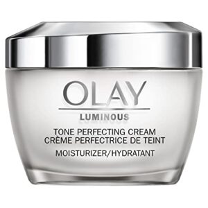 dark spot corrector by olay, luminous tone perfecting cream and sun spot remover, advanced tone perfecting face moisturizer, 48 g (packaging may vary)