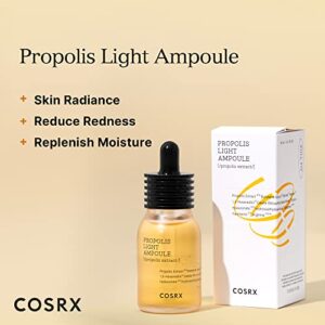 COSRX Propolis Ampoule, Glow Boosting Serum for Face with 73.5% Propolis Extract, 1.01 fl.oz / 30ml, Hydrating Essence for Sentsitive Skin, Fine Lines, Uneven Skintone, Not Tested on Animals, No Parabens, No Sulfates, No Phthalates, Korean Skincare