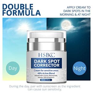 Dark Spot Remover for Face and Body, Dark Spot Corrector for Face, Sun Spots Melasma Cream and Freckle Remover- Formulated with Arbutin, Niacinamide & Vitamin E