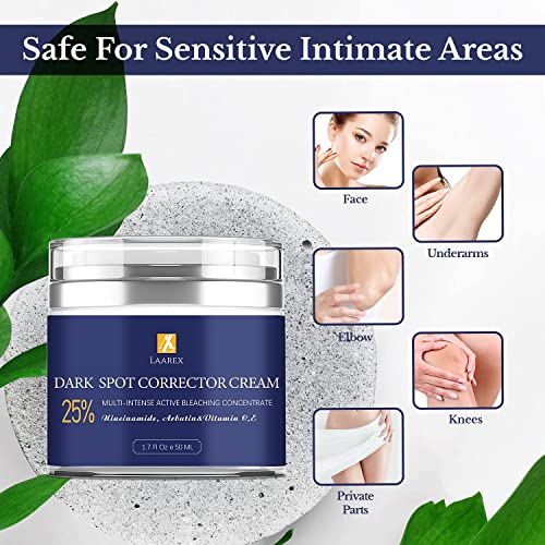 Fast-Acting Dark Spot Corrector Remover for Face and body, Fades Hyperpigmentation, Freckles,Evens Skin Tone, Age Spot Remover Women Men