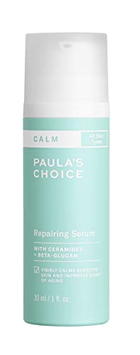 Paula’s Choice CALM Repairing Serum for Sensitive Skin, Calms + Soothes Redness, Lightweight Hydration with Hyaluronic Acid for All Skin Types, 1 Fl Oz