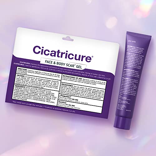 Cicatricure Face & Body Scar Gel, Scar Treatment for Old & New Scars, Stretch Marks, Surgery, Injuries, Burns and Acne Scar Treatment, 1 Ounce