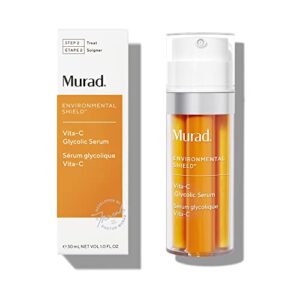 Murad Vita-C Glycolic Serum - Environmental Shield Skin Brightening Vitamin C Face Serum - Hyperpigmentation Treatment Backed by Science, 1 Fl Oz