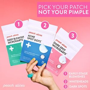 Peach Slices Dark Spot MicroDarts | For Dark Spots, Post-Blemish Redness, & Hyperpigmentation | Self-Dissolving | Niacinamide, Vitamin C, Hyaluronic Acid, and Cica | Vegan | Cruelty Free | 9 Patches