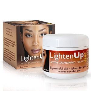 LightenUp Plus Active Skin Brightening Cream - 3.4 Fl oz / 100 ml - Hyperpigmentation Cream, Dark Spots Creams For Face and Body