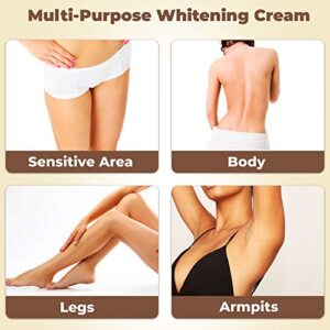 LightenUp Plus Active Skin Brightening Cream - 3.4 Fl oz / 100 ml - Hyperpigmentation Cream, Dark Spots Creams For Face and Body