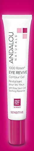 Andalou Naturals 1000 Roses Eye Revive Contour Gel, pomegranate,rose, 0.6 Fl Oz