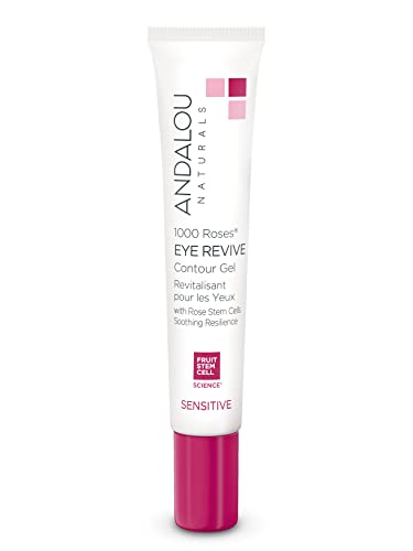 Andalou Naturals 1000 Roses Eye Revive Contour Gel, pomegranate,rose, 0.6 Fl Oz