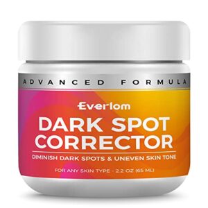 dark spot corrector, large 65 ml dark spot remover for face and body, dark spot serum, ideal for fine lines, uneven skin tone, nutrient rich formula with squalene, deep hydration cream
