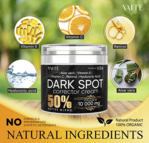 VAITE Dark Spot Remover Cream for Face, Body, Bikini and Sensitive Areas - Dark Spot Corrector - Underarm Skin Cream - Anti-Aging Effect - Sun Spots