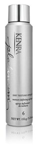 kenra platinum dry texture spray 6 | texture defining styler | increases texture & fullness | absorbs oils & impurities | ultra-lightweight, non-drying formulation | all hair types | 5.3 oz