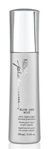 kenra platinum blow-dry mist | ultra-lightweight thermal protectant | detangles, smooths, & softens | eliminates frizz & resists humidity | fine to medium hair | 3.4 fl. oz