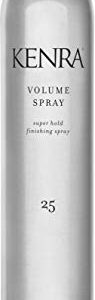 Kenra Volume Spray 25 50% | Super Hold Finishing & Styling Hairspray | Flake-free & Fast-drying | Wind & Humidity Resistance | All Hair Types | 10 oz