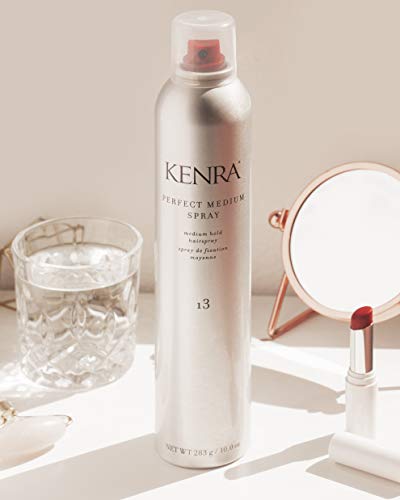 Kenra Perfect Medium Spray 13 80% | Provides Styling Control Without Stiffness | Medium Hold | Fast-Drying Formulation | High Shine Finish | All Hair Types | 10 oz