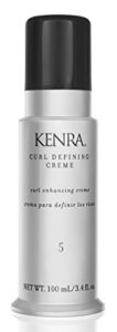 kenra curl defining crème 5 | texture enhancing styler | tames frizz & flyaways | refines and seperates curls & waves | helps resist humidity | medium to coarse hair | 3.4 fl. oz