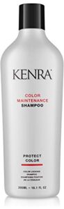 kenra color maintenance shampoo | daily color protection & shine | color treated hair | protects color for 35 washes | all hair types | 10.1 fl. oz