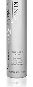 Kenra Platinum Silkening Mist 50% | Brilliant Shine Spray | Smooths Flyaways, Detangles and Tames Frizz | Humidity Protection | All Hair Types | 5.3 oz