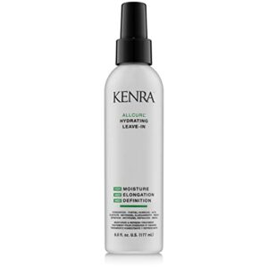 kenra allcurl hydrating leave-in |leave-in conditioner | hydrates, detangles, & preps curls | 72 hour moisture retention | wavy, curly, coily hair | 6 oz